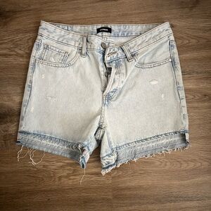 Express Women's Light Blue Denim Shorts